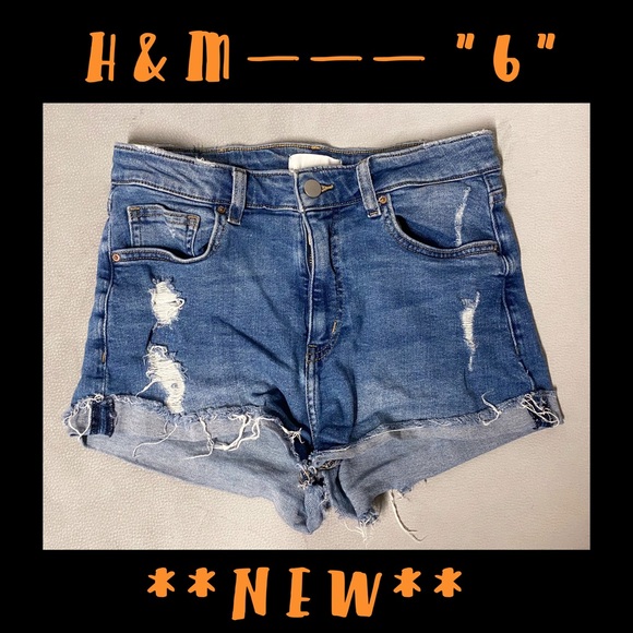 H&M Denim - H&M 💥 WAISTED DENIM SHORT - BLUE 💥